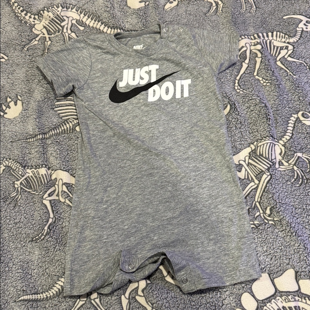 Nike Heather Gray Baby Romper